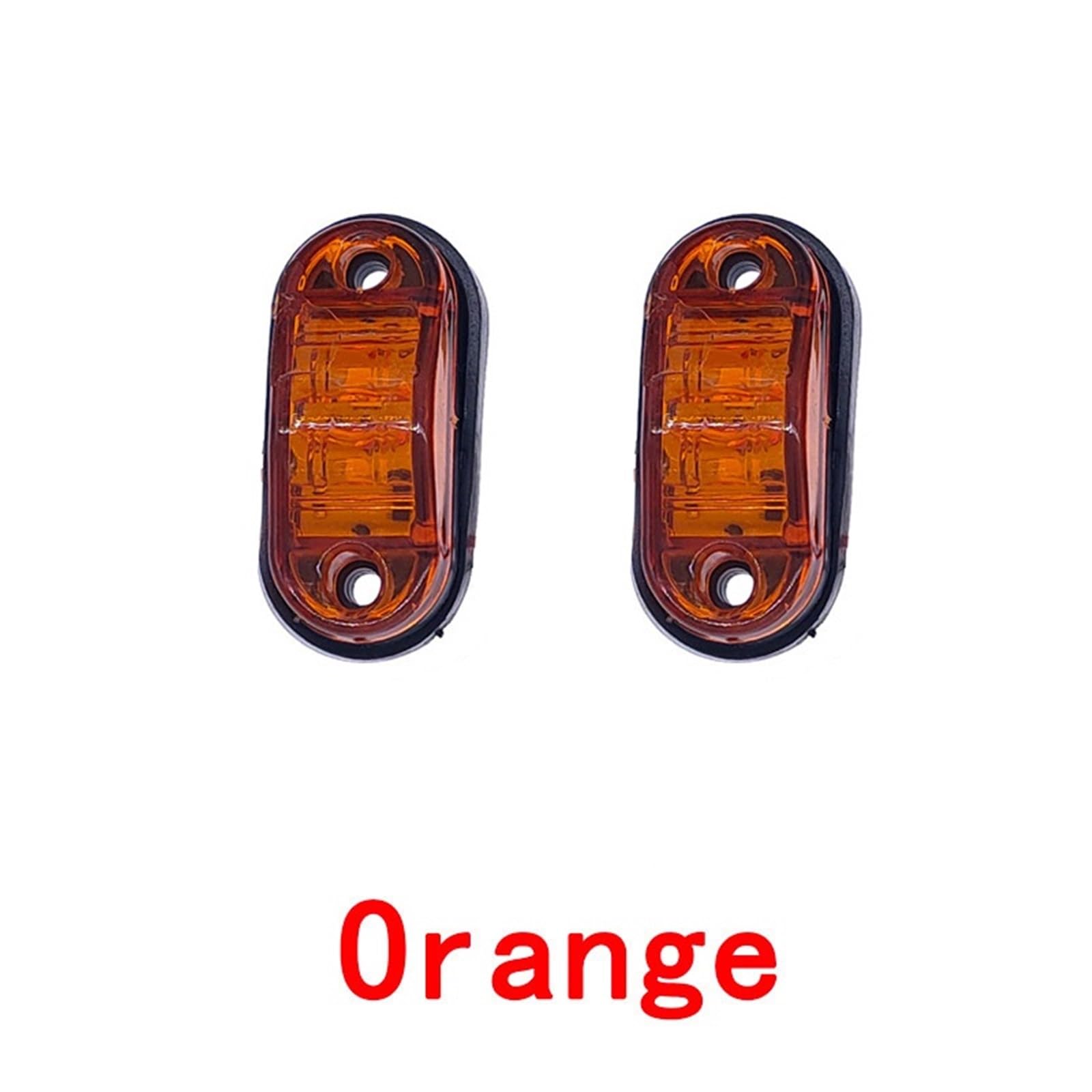2 Luces LED De Posición Lateral De 10-30 V.(Orange lamp)