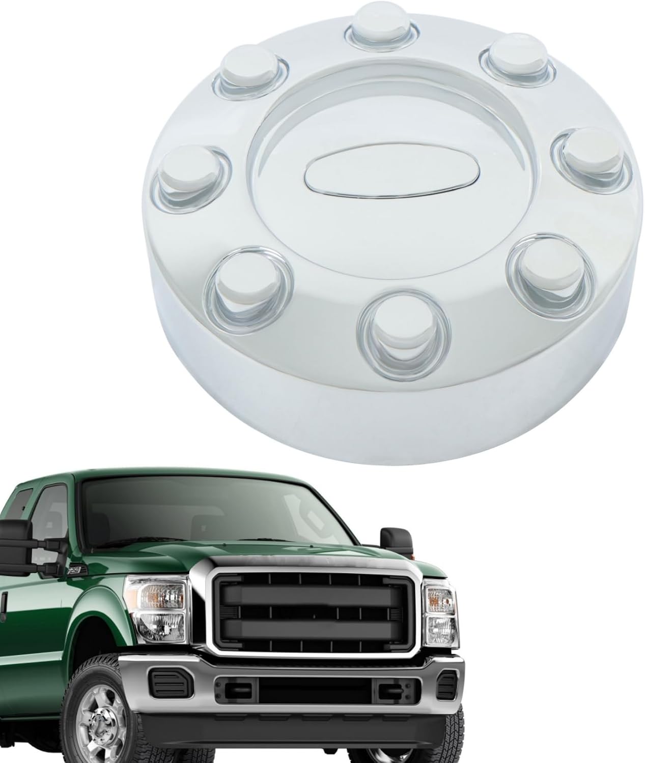labwork Chrome 8 Lug 17 Wheels Center Wheel Cover Hub Cap Replacement for F250 F350 Super Duty 2005-2016