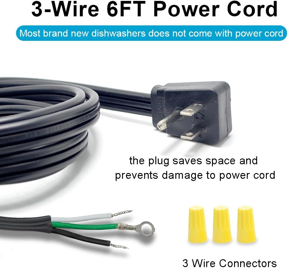 Universal Dishwasher Installation Kit,12 Ft Stainless Steel Dishwasher Hose,Burst Proof Water Supply Line with 3/8" Compression Connections 12FT image 4 of 6 B0C9DDRK95