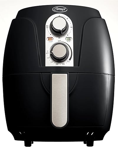 Montgomery Ward Ginny's Mini freidora de aire, color negro