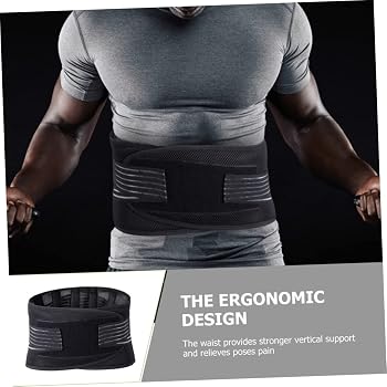 ibasenice Ceinture de Soutien Lombaire Ajustable en Nylon Plaque en Acier, Ceinture de Protection Taille, Support Abdominal et Lombaire, Course Exercices ibasenice Ceinture de Soutien Lombaire Ajustable en Nylon Plaque en Acier, Ceinture de Protection Taille, Support Abdominal et Lombaire, Course Exercices