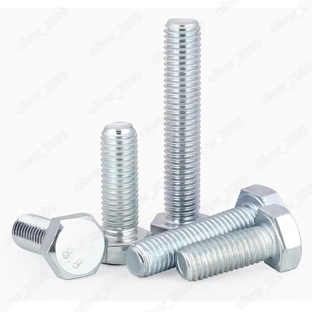 Viti Viti for bulloni a Testa Esagonale zincate da 3 Pezzi(M7 1.0 x 100mm)