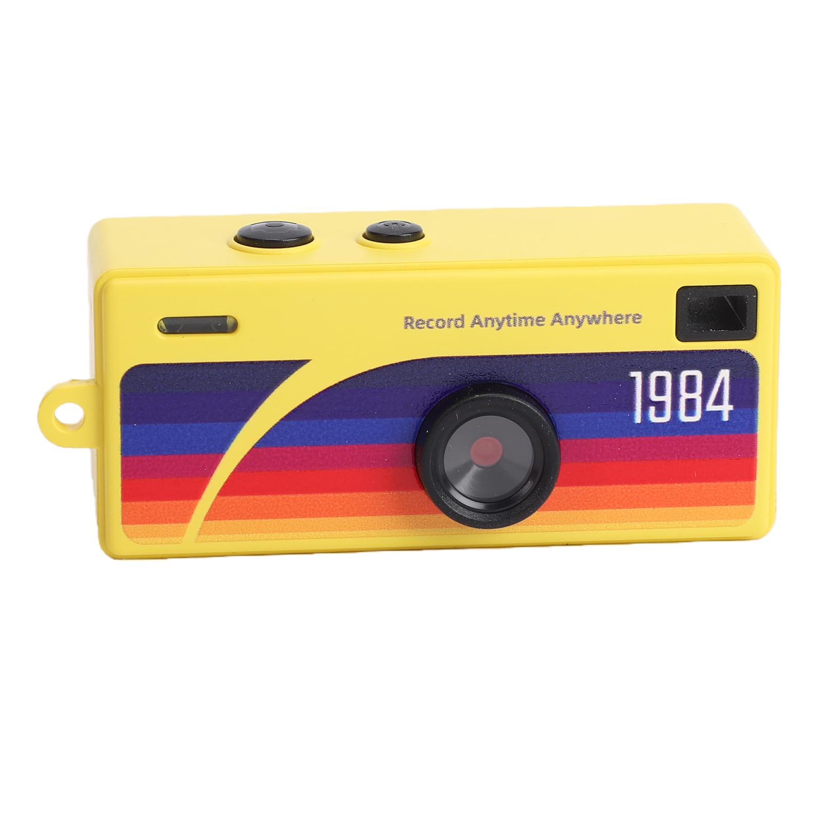 Keychain Digital Camera, 1080P HD Video Recorder with 130 Wide Angle Lens and Built in Fill Light, for Travel Vlogs Parties Students Cyclists (Yellow)-image-21