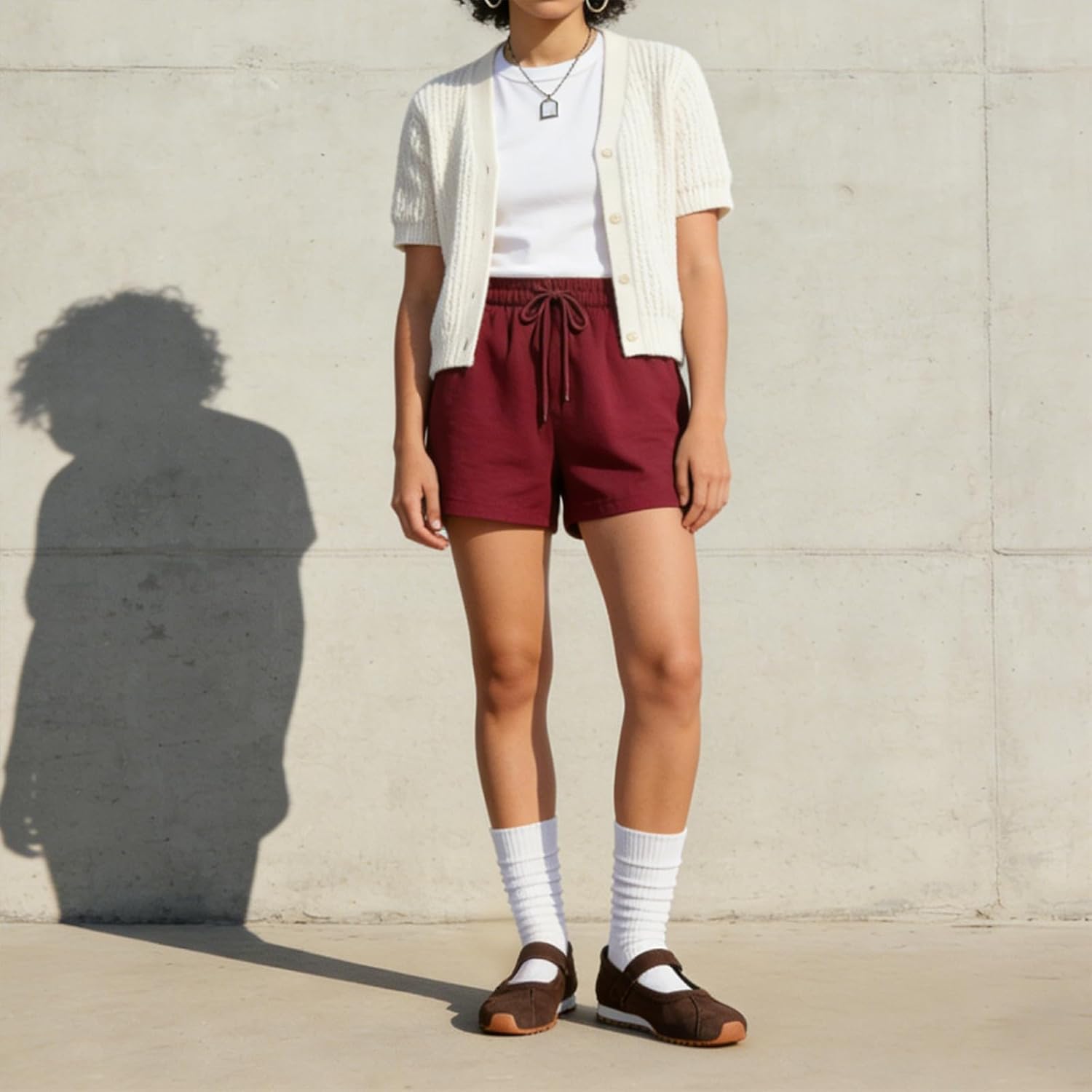 UBFEN Mary Jane Flats for Women Comfortable Slip On Ballet Shoes with Thickened Heel Pad Spring Fall Work Walking