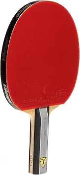 Killerspin KIDO 7P RTG Premium Table Tennis Racket Professional, ITTF-Approved, Wooden Hard Paddle, Dual-Colored in Red/Black