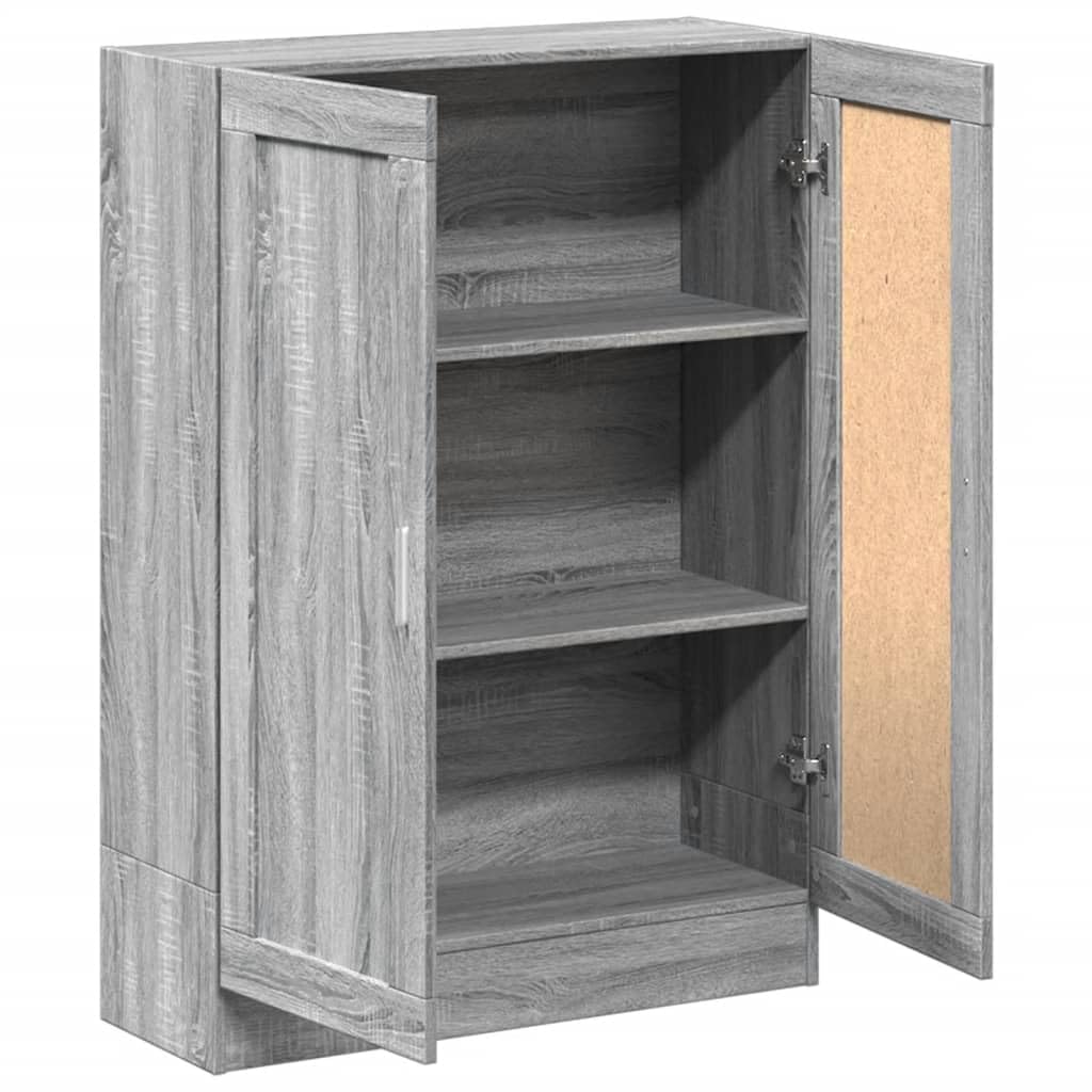 Armadietto in Holz Bücherschrank Aktenschrank Armadietto per Garage Armadio Ufficio Mobili Uffici-Grigio sonoma-115 cm