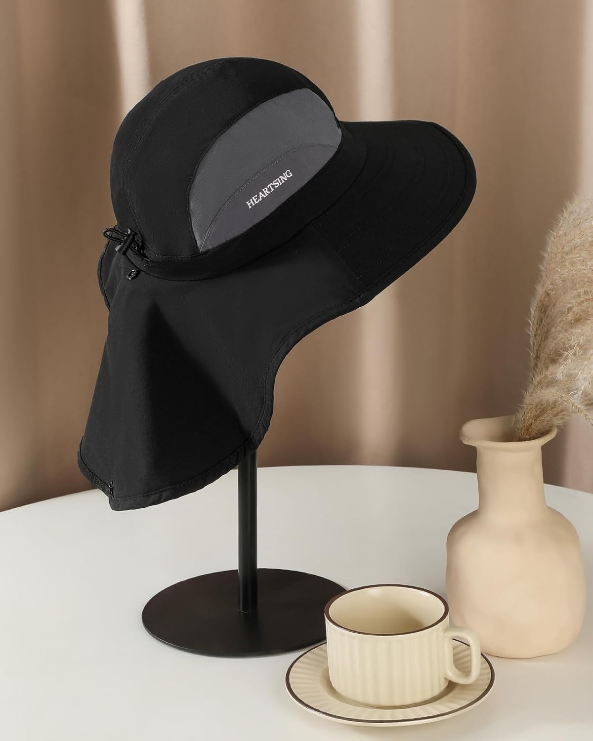 Sun Hat Outdoor with Large-Area Neck Flap, UV Protection Quick-Dry Breathable Fishing Hat for Hiking Garden - Image 4