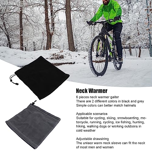 6 Peças De Pescoço De Esqui Mais Quente Polaina De Inverno Pescoço De Esqui Cachecol Térmico Pescoço