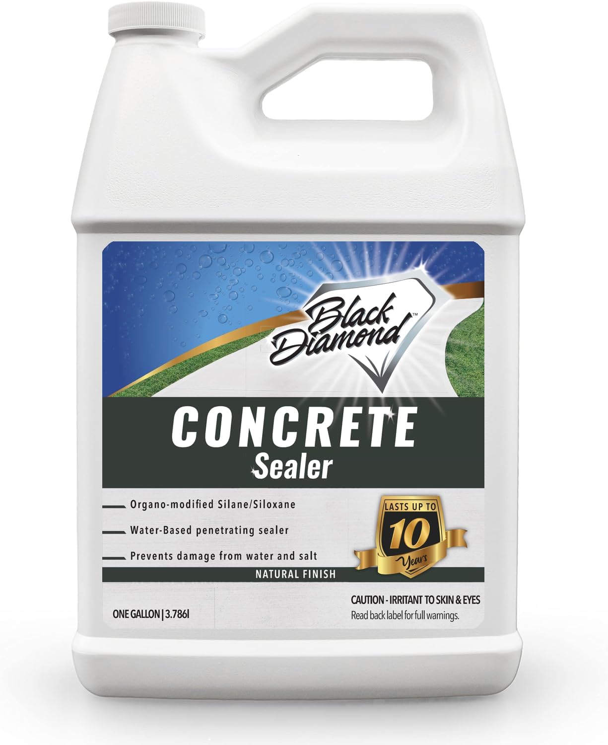 Concrete Sealer Clear Penetrating Waterproofing Spray. The Best Most Durable Sealant for Driveways, Cement Patio Pavers, Brick, Stone Or Any Outdoor Hard Surface. Easy, Long-Lasting Natural Look.