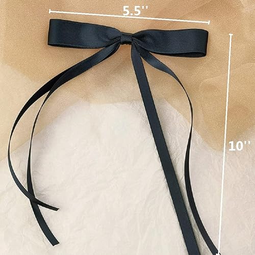 Miniatura 3 de Lindos accesorios para el cabello pinzas para el pelo con lazo, pasadores de cinta con colas largas y borlas para niñas, juego de moda de 6 piezas