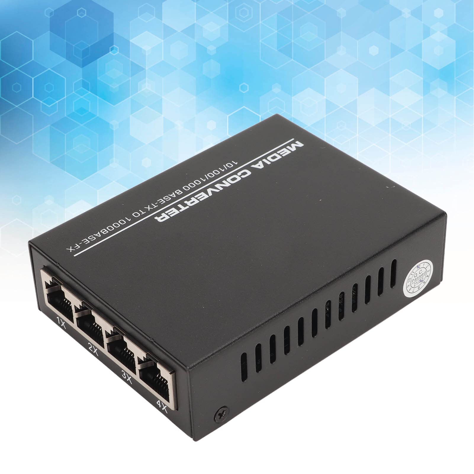 Convertisseur de Média Gigabit Ethernet, Adaptateur Ethernet SFP Fibre vers RJ45, 1000Base vers 10/100/1000Base T, Module SFP émetteur-récepteur Fibre, jusqu'à 120 Km