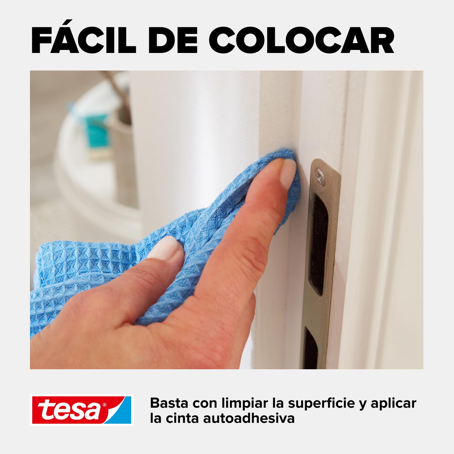 tesa INSULATION L junta de goma - Junta autoadhesiva para el aislamiento de huecos en ventanas y puertas - Blanca - 25 m x 9 mm x 5,5 mm