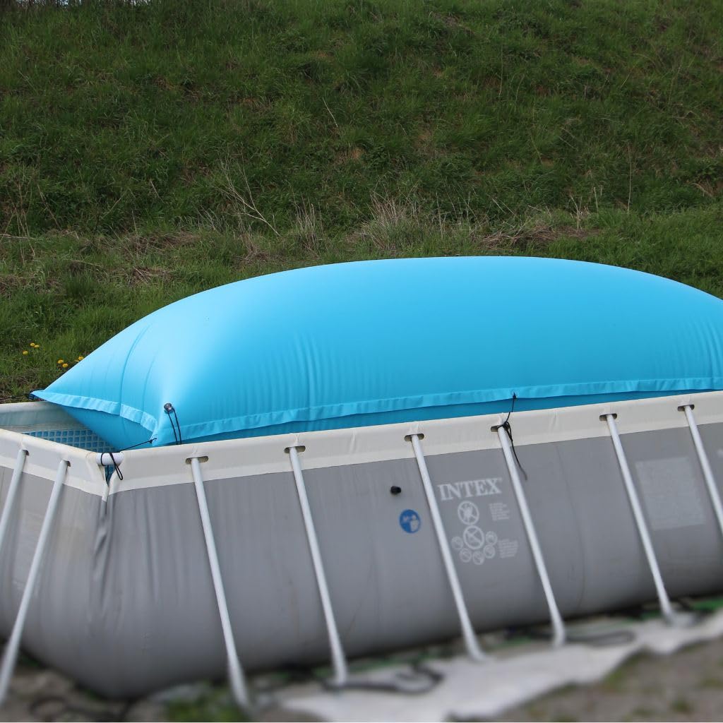 Rothschenk CoverMio XXL Poolkissen Eckig | Luftkissen Winter | Poolpolster für winterfeste Poolabdeckung | Aufblasbare Winterkissen Überwinterung für Pool | Kissen für Pool (2 x 2,5 m)