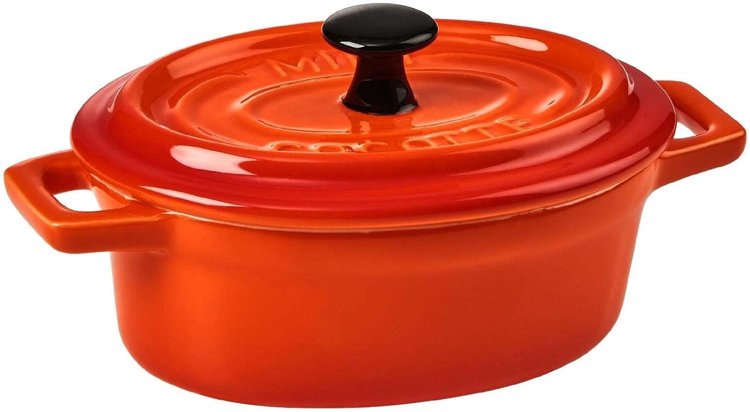 BUTLERS Mini oval ceramic casserole dish, small casserole dish with lid, oven-safe, also suitable as soufflé moulds and tapas bowl set