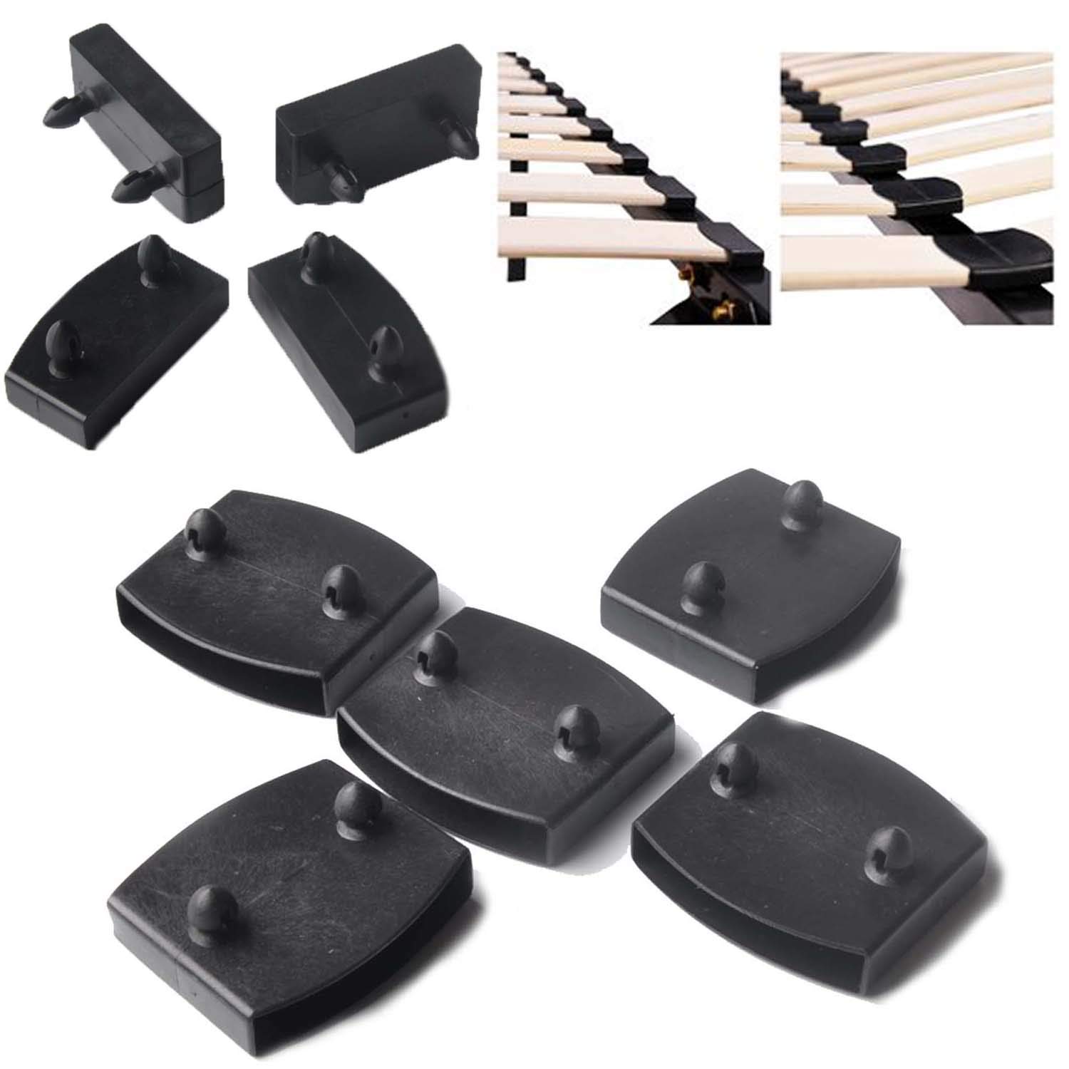 Dozylive 20 Pezzi Supporto Doghe per Letti 55mm, Supporti per Rete a Doghe, Accessori di Collegamento per Singolo Doghe Letto Matrimoniale Letto, Supporti Laterali Ricambio de Larga Duración