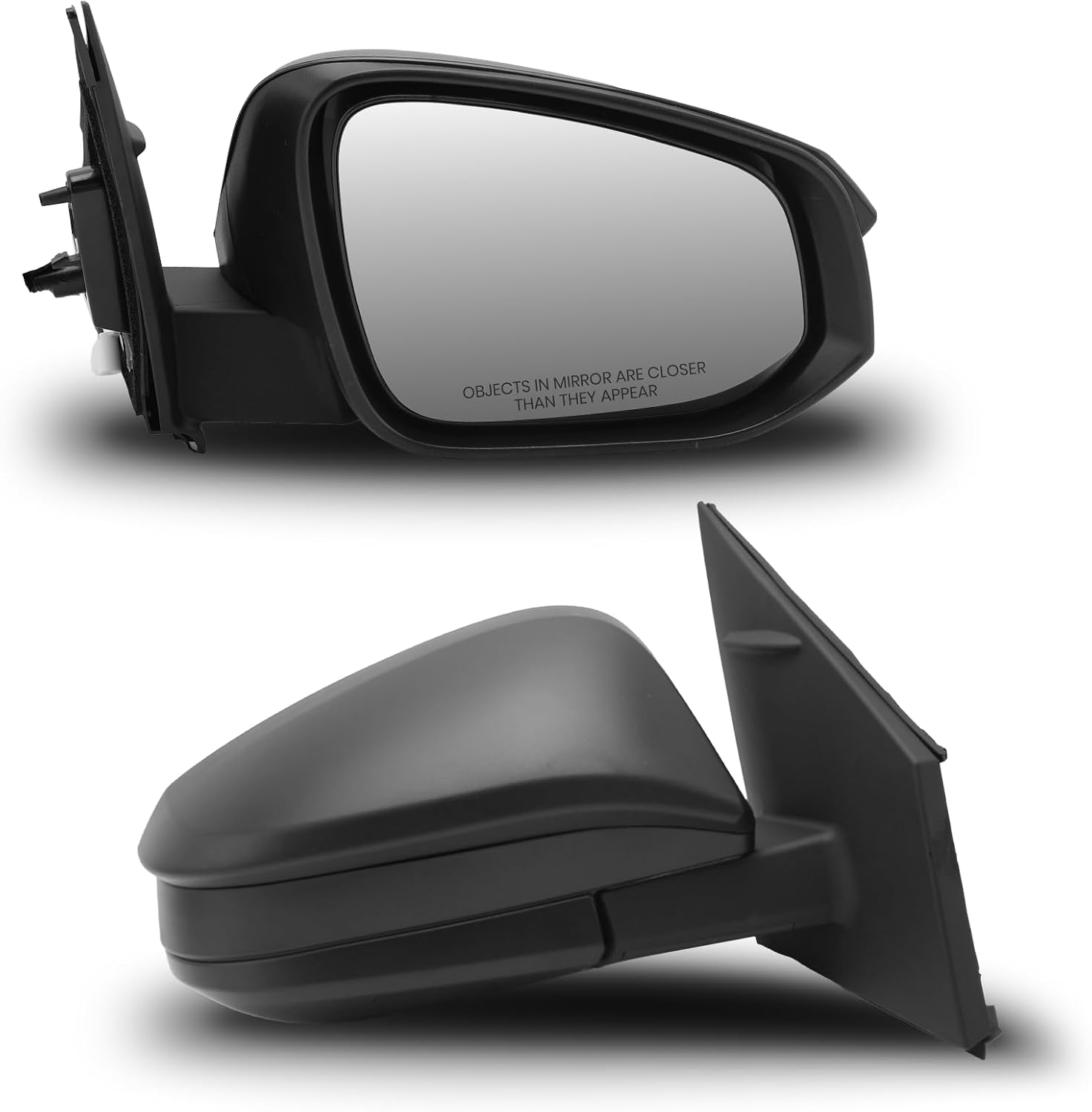 Right Passenger Side Mirror Compatible with Toyota RAV4 2013 2014 2015 Door Rear View Mirrors Power Manual Folding Non-Heated (3 Pins)