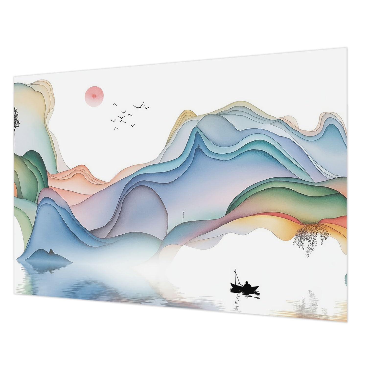 Papier peint paysage onirique pour chambre et salon tulup 208x146