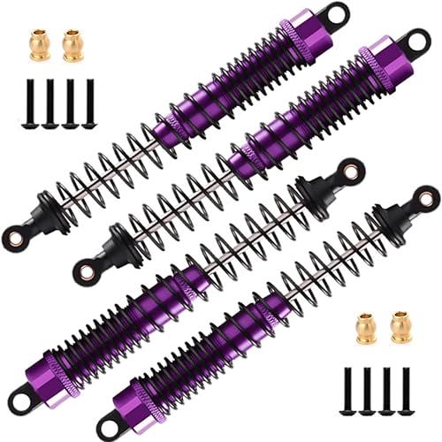 Miniatura 9 de Amortiguador de aleación de 5.118 in de aceite ajustable para coche RC 110, camión sobre orugas HPI HSP Losi Axial Tamiya Redcat pieza de