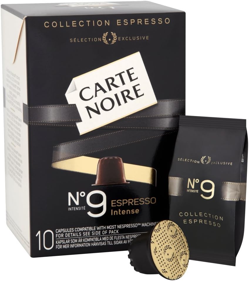 Carte Noire Espresso No 9 Intense 10 Coffee Capsules 53 G Pack Of 8 Amazon Co Uk Grocery