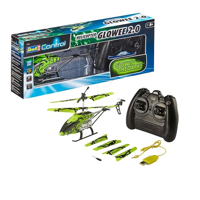 Revell Helicóptero teledirigido para Principiantes, Control Remoto de 2,4 GHz, fácil de Hacer Volar, Gyro