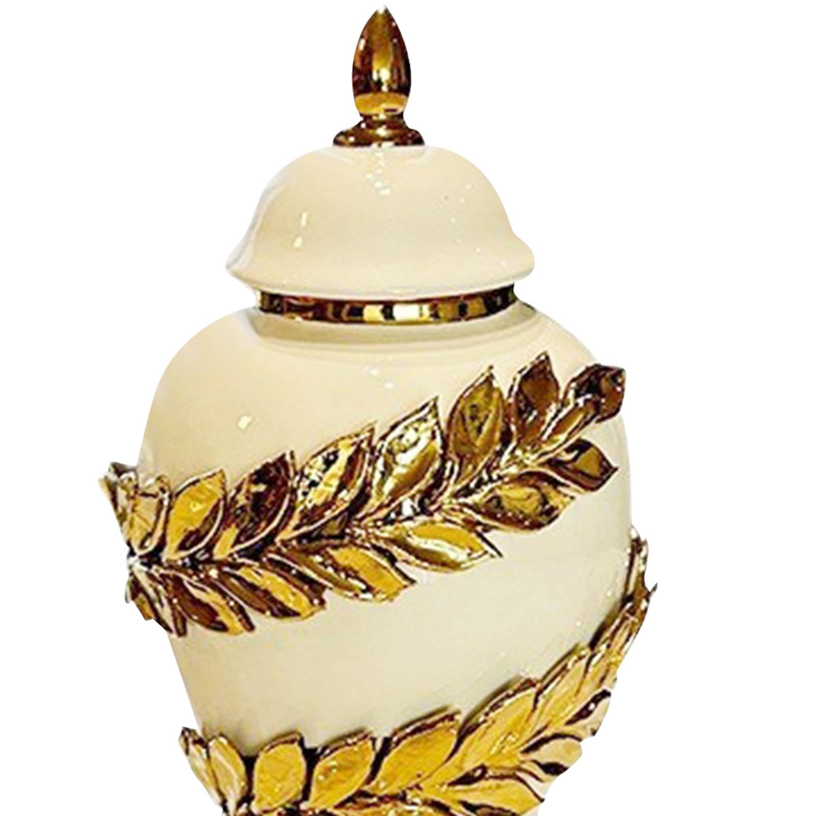 Vaso in Ceramica, Vaso in, Decorazione da Tavola, Vaso per Fiori, Contenitore per Riporre Oggetti, 18 cmx18 cmx35 cm