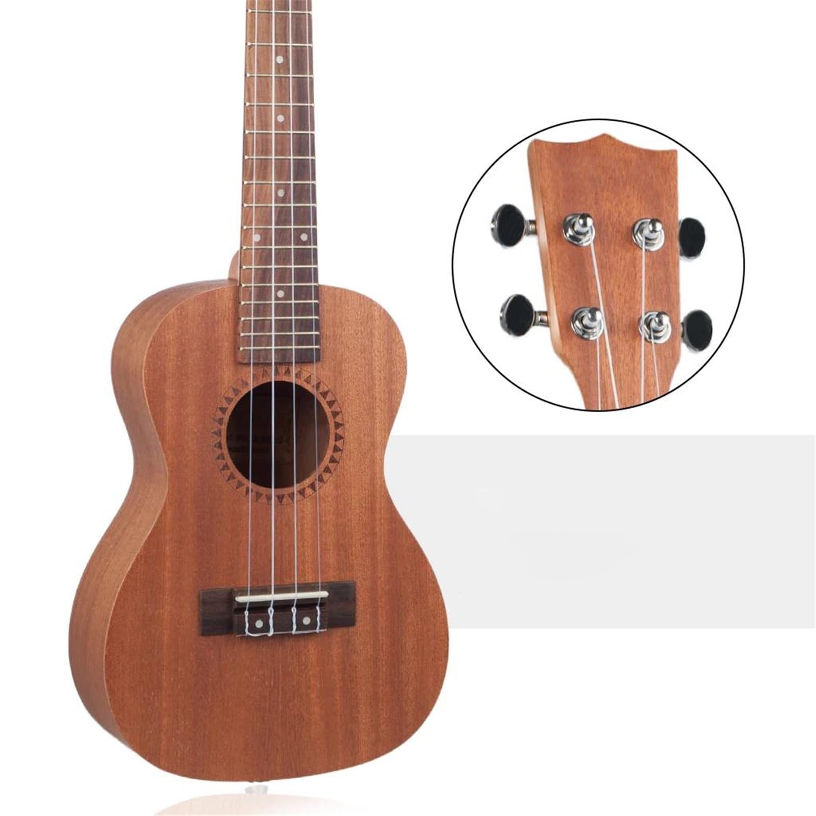Ukulele 4-saitige Holz-Ukulele Tenor-Konzert Tenor-Ukulele Hawaii-Gitarre Segeltuch-Ukulele-Tasche(26inches)
