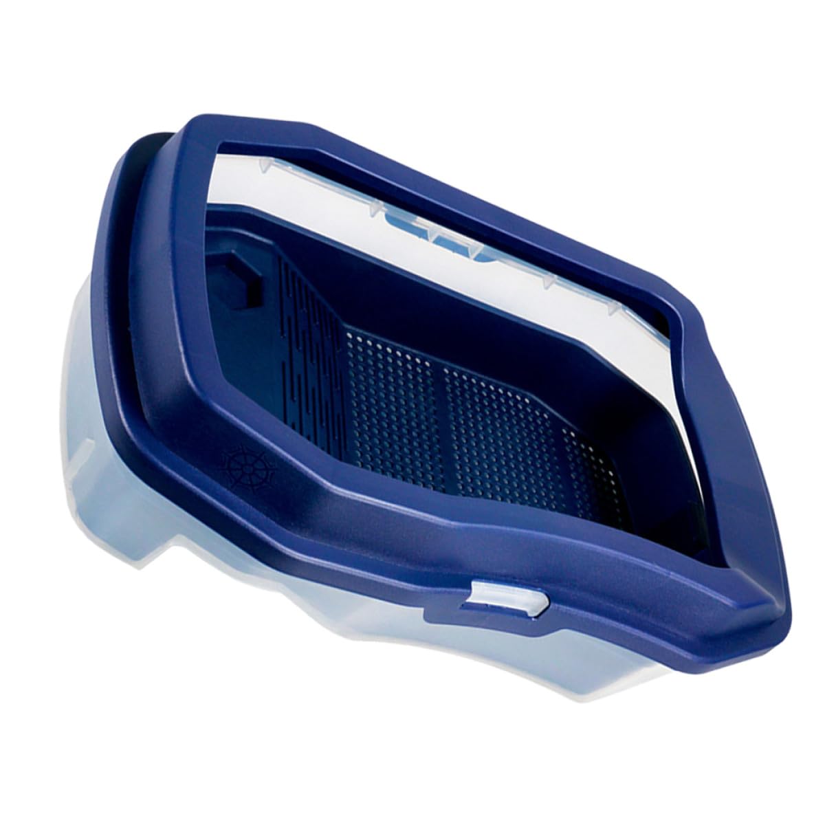 Toddmomy Terrario per Tartarughe Piattaforma Solare Blu, Plastico Resistente a Rotture e Usura, Doppia Funzione per Riposo e Ibernazione