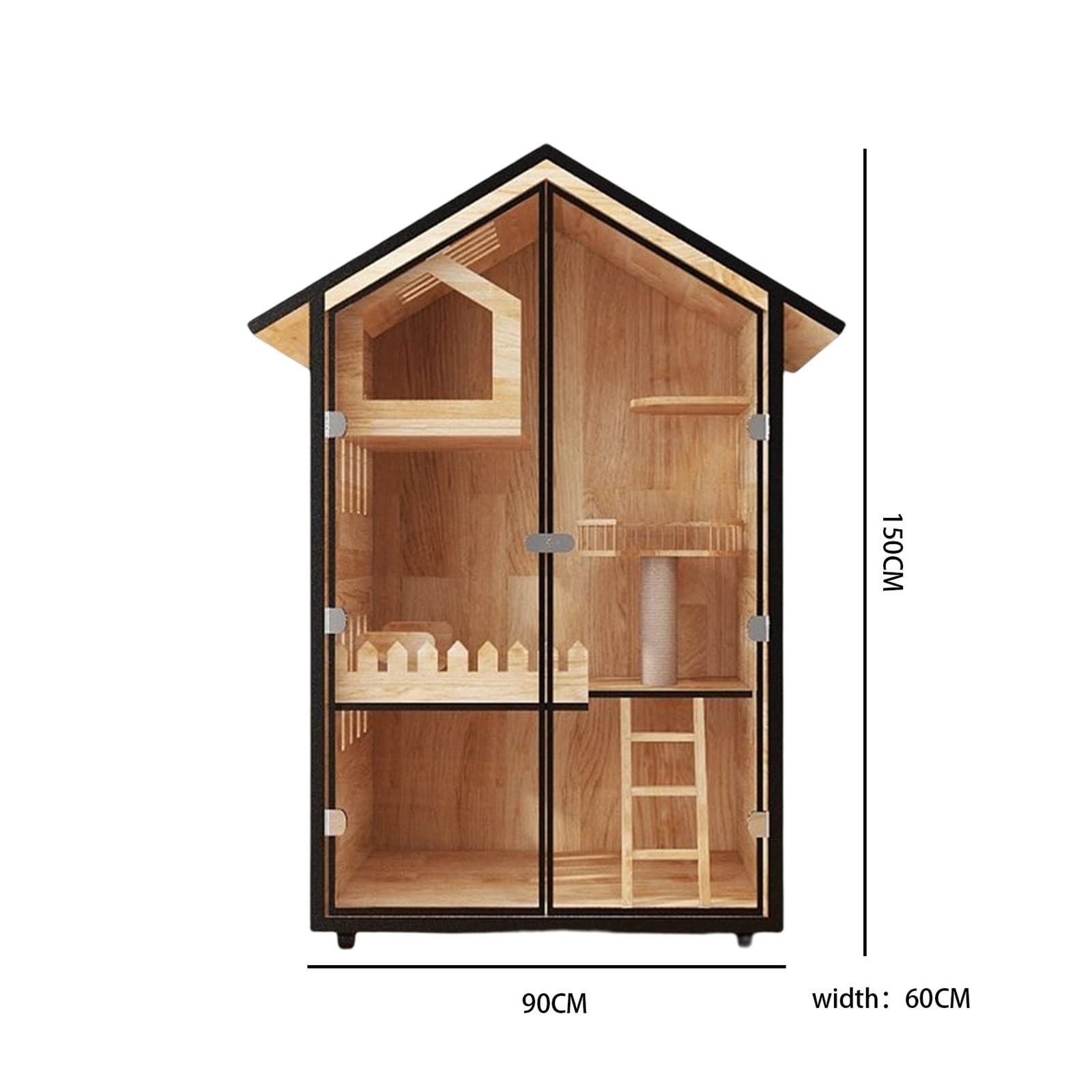 villa per gatti Gabinetto for gatti Gabbia for Villa for Lettiera for Cuccia for Sala parto for (A2) Per interni