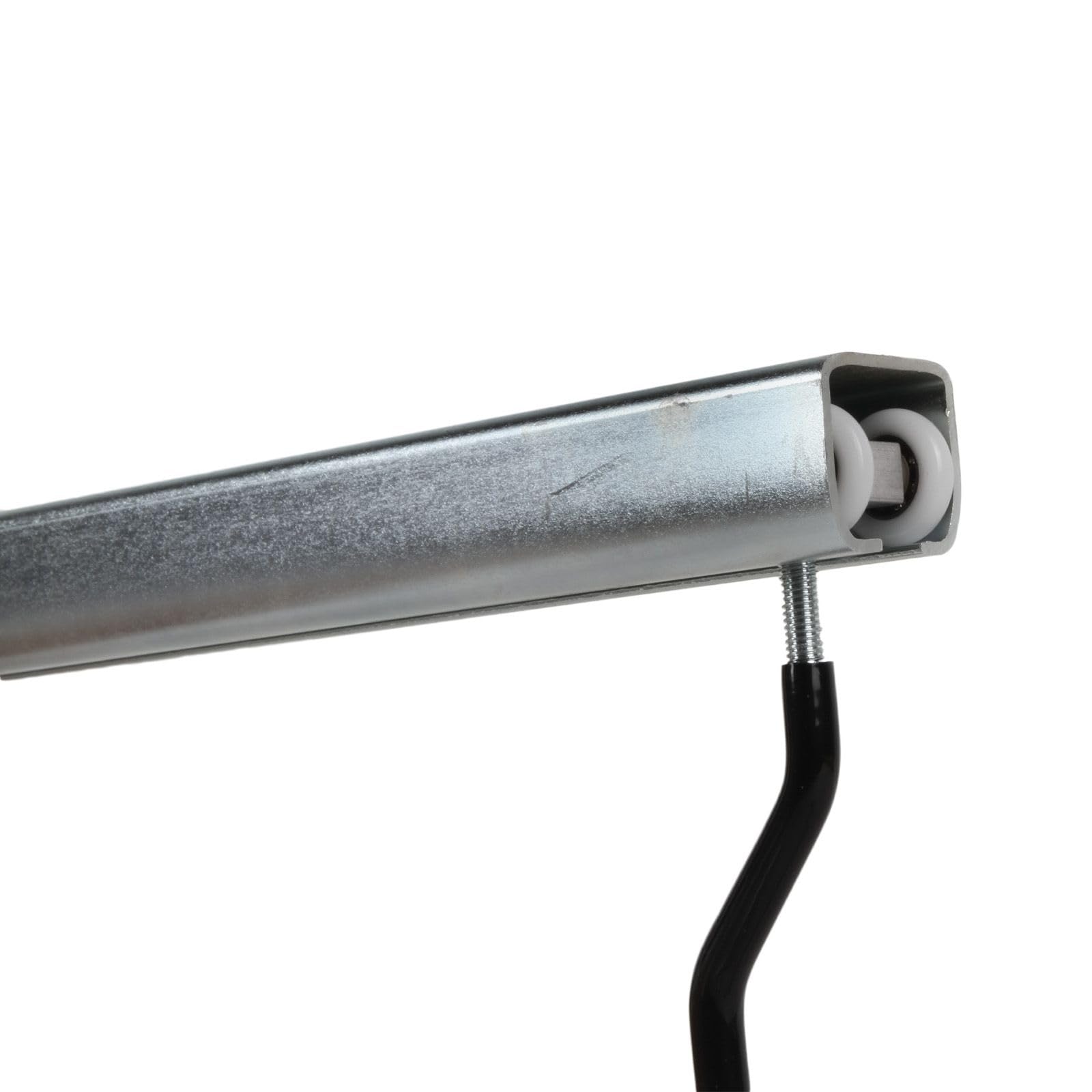 ATTAS Soporte de techo para bicicleta, riel de 1 metro, 5 carros con gancho para bicicleta, acero galvanizado, soporte para 5 bicicletas | Soporte para bicicleta con 5 ganchos y soporte de techo