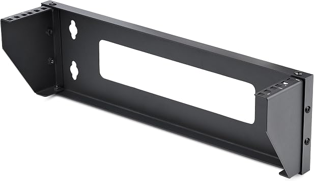 2U Vertical Wall-Mount Bracket for 19inch Rack Mountable Equipment, 121lb/55kg Capacity, for Patch Panels/Servers