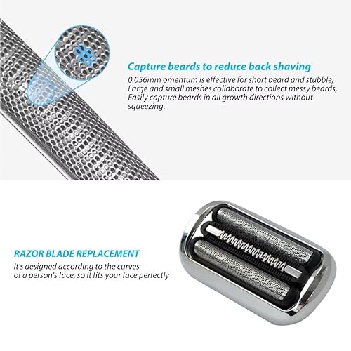 Miniatura 9 de 73S Hoja y Cortadora Afeitadora Sharp Pieza de repuesto para Br aun Serie 7 Cabezal de repuesto afilado, para