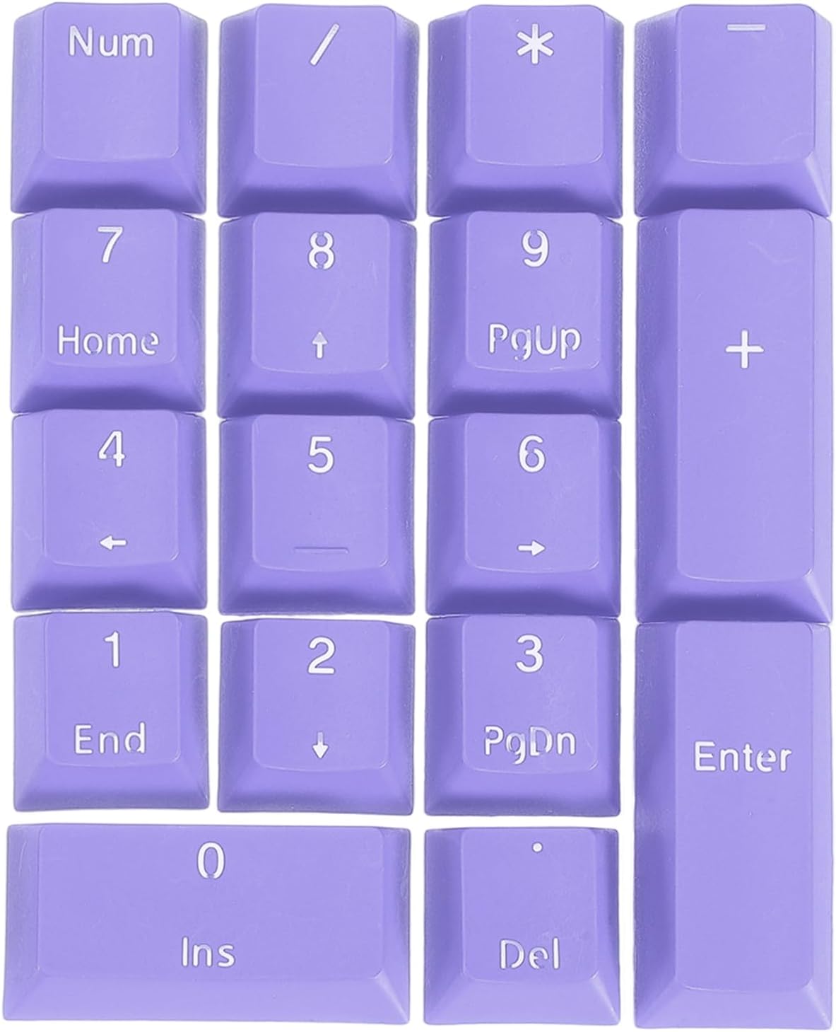 PATIKIL 17 Keys PBT Keycap Set, Colorful Mechanical Numpad Numeric Keypads Portable Keycaps for Daily Office Work Gaming Entertainment Creative Design, Purple