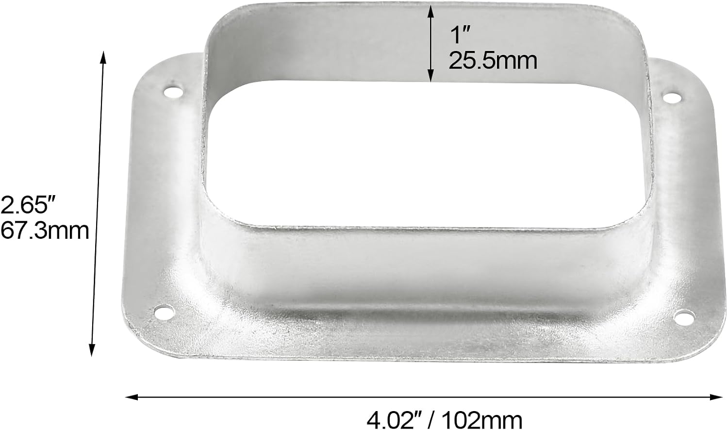 (2 Pack)Aluminum Gutter Downspout Outlet – 2" x 3" – Durable Rain Gutter Connector with 4 Pre-Drilled Holes for Easy Installation – Fits Standard K-Style Gutters – Rustproof & Weather Resistant