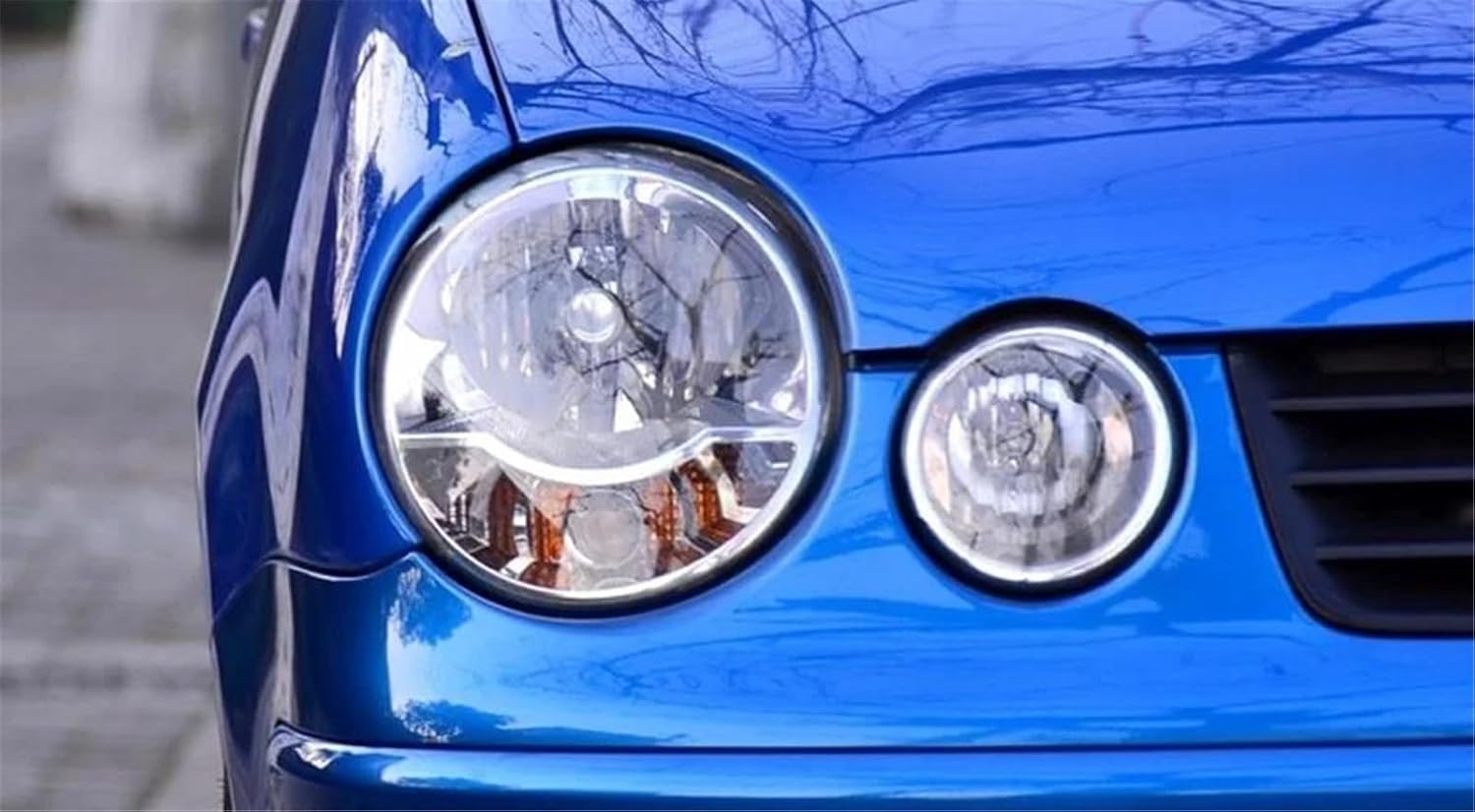 Car Headlight Cover Compatible With VW For Polo 2002 2003 2004 2005 Headlamp Cover Transparent Headlight Shell Lens Lamp Hoods Replace Car Accessories(Right)