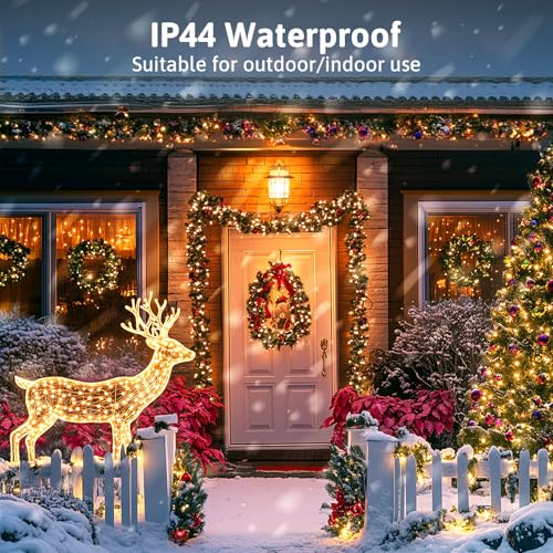 33ft 100 LED Fairy Lights Battery Operated with Remote, HALHSAP Battery Powered String Lights, Waterproof Twinkle Fairy Lights for Bedroom DIY Party Wedding Indoor Outdoor Christmas Decorations 4 PACK by HALHSAP - Image 3