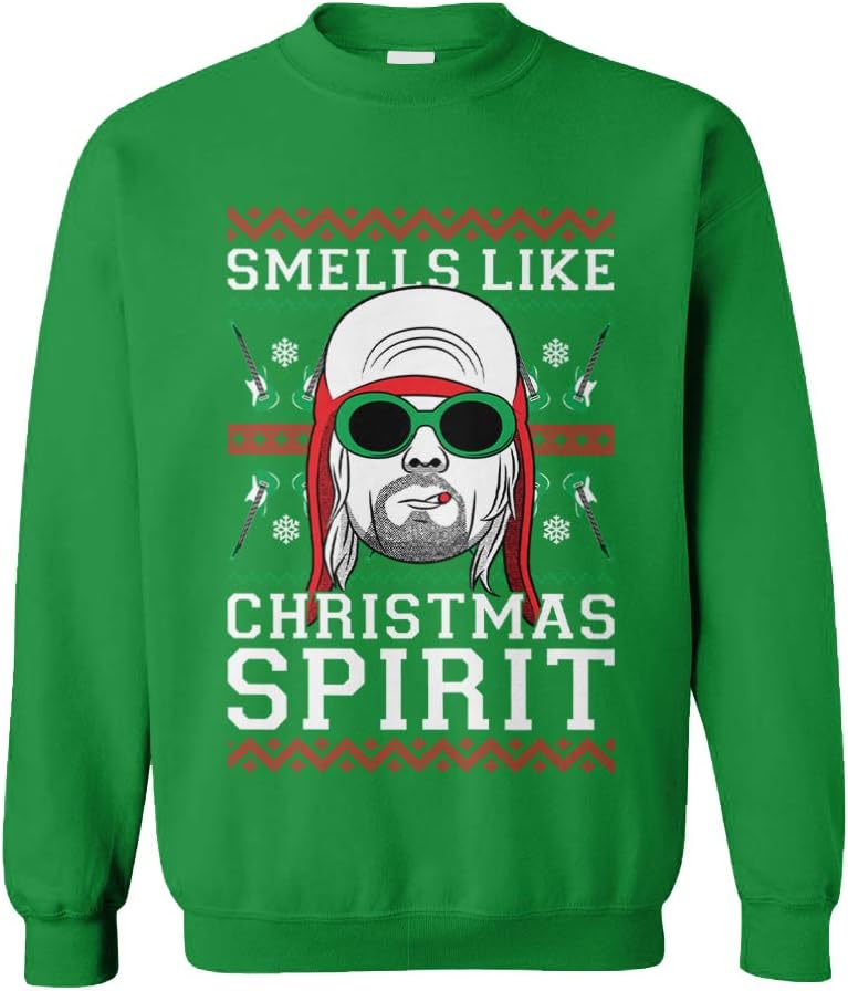 Tcombo Smells Like Christmas Spirit - Ugly Christmas Unisex Crewneck Sweatshirt