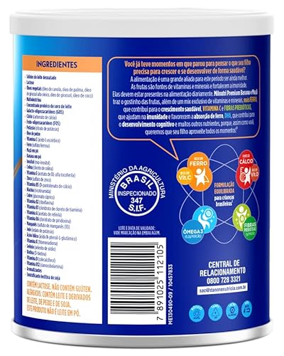 Danone Nutricia Composto Lácteo Milnutri Vitamina De Frutas 760G