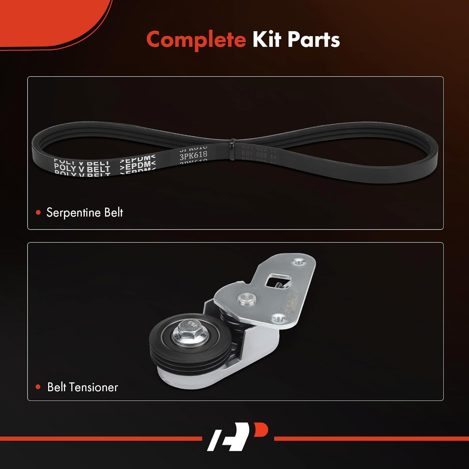 A-Premium Engine Serpentine Belt Drive Kit with Tensioner Compatible with Buick Lucerne 2006-2011 & Cadillac DTS 2006-2011, DeVille, Eldorado, Seville & Oldsmobile Aurora & Pontiac Bonneville