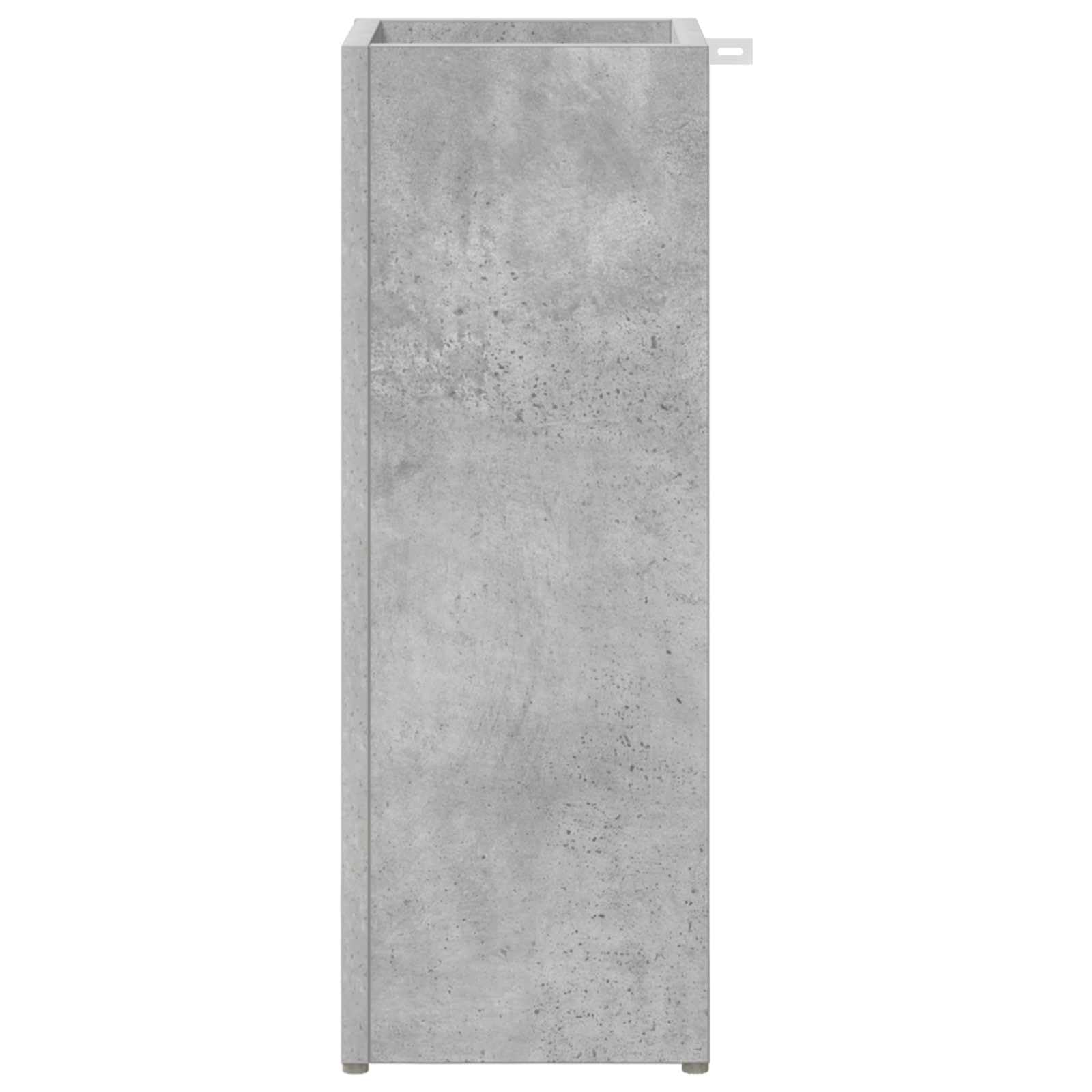 Supporto per ombrellone in cemento grigio, 20 x 20 x 55,5 cm, autoportante, per corridoio, ingresso, ingresso, con vaschetta raccogligocce e ganci, salvaspazio, stabile, design moderno
