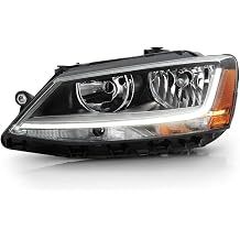 ACANII - For [Halogen Model] 2017-2018 Volkswagen Jetta w/LED DRL Headlight Headlamp Assembly Replacement Driver Side