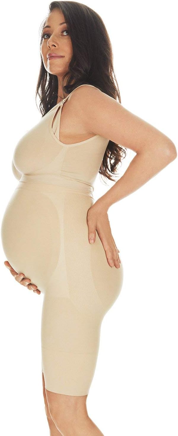 SlimMe Women's Maternity High-Waist Seamless Thigh Shaper