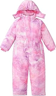 Traje de baño para niños Boys Girls Middle and Large Children Fall And Winter Tie Dye Star Camouflage Printing Windproof Warm Anti Cold Hooded Ski Suit Babyschlafanzug 92