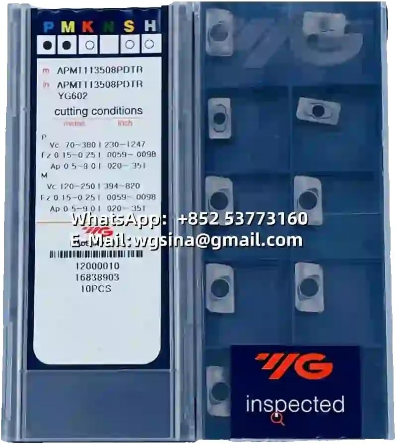 YG-1 100% Original APMT113508PDTR YG602 Milling Insert