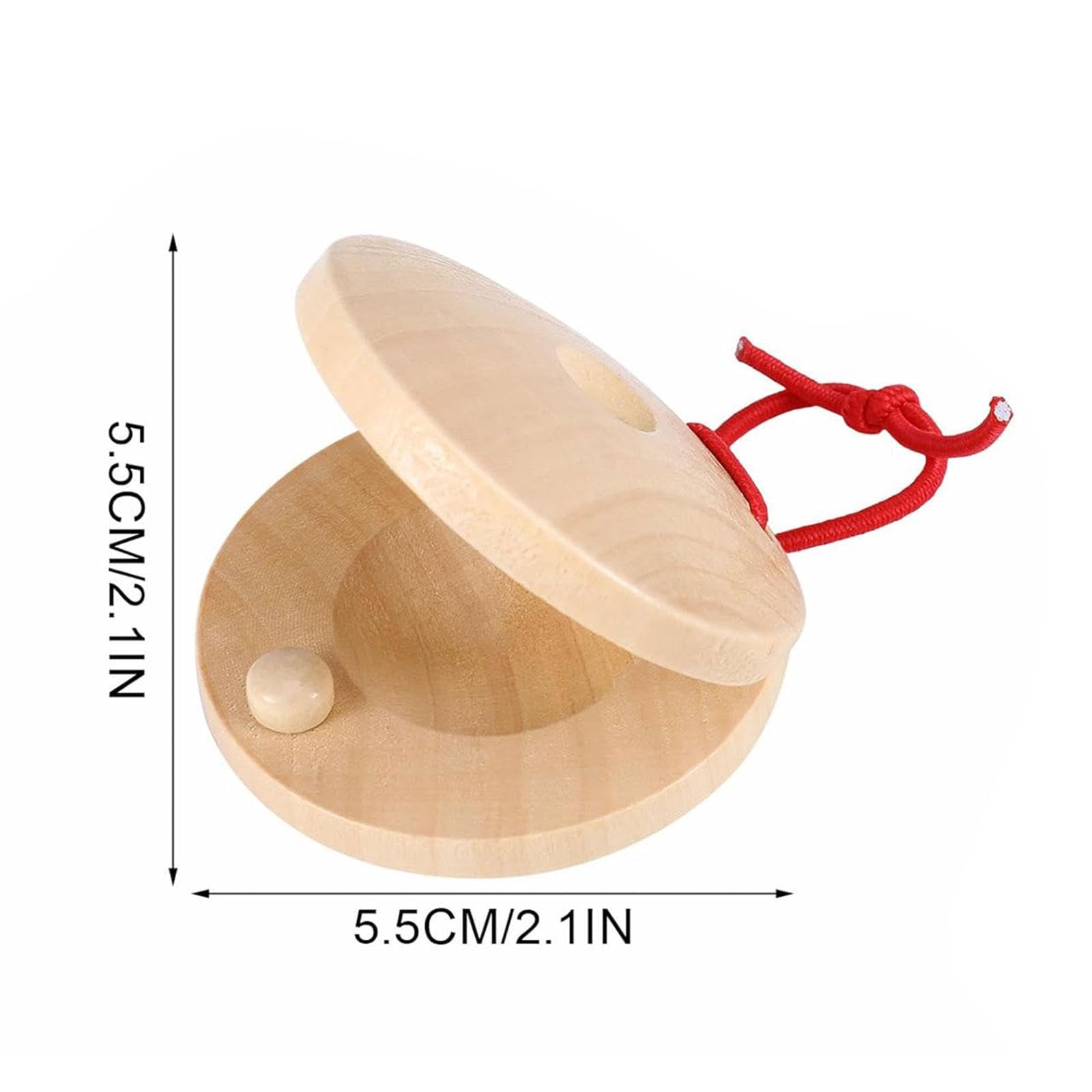 Juego de 5 12 castañuelas españolas de mano para niños pequeños y adultos