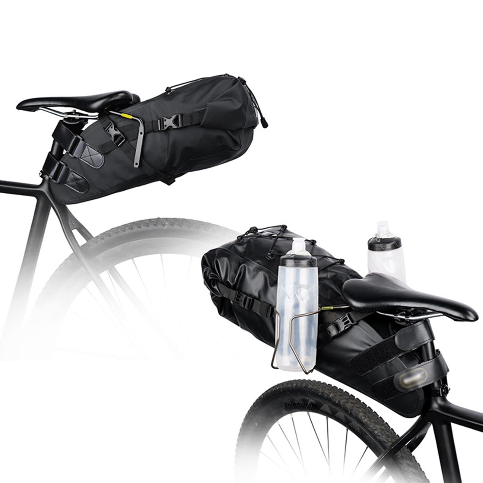Biike, staffa stabilizzatore per sella, stabilizzatore per borsa da sella, per bici da bicicletta, stabilizzatore di montaggio per borsa per sedile posteriore, portabagagli supporto per mensole