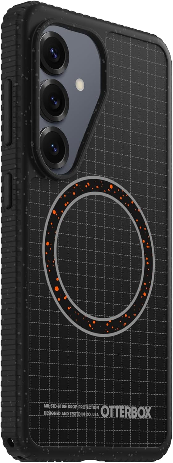OtterBox Samsung Galaxy S26 Sole Series Case - Midnight Circuit (Black), Grippy Phone Case for Samsung Galaxy, Built-in Magnets, Raised Bumpers for Overall Protection