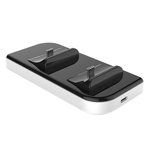 Mobix Playstation 5 Dualsense Controller Charging Station, Dual Charging Port Dock for PS5 Game Controller, With USB-Type-C Cable, Fast Charging
