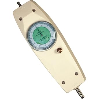 Shimpo MFD-06 Dual Scale Mechanical Force Gauge, Live and Peak Load Modes, 110 lb Capacity