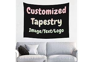 JeReVolng Tapestry: Customize Your Space with Photos and Names