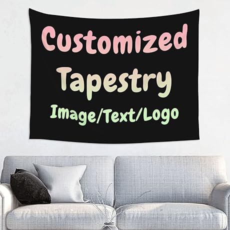 JeReVolng Tapestry: Customize Your Space with Photos and Names